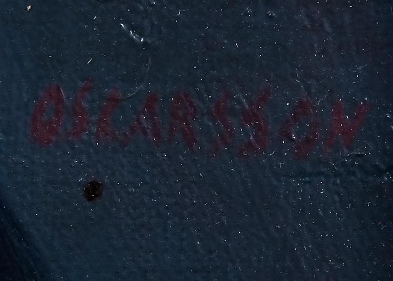 BERNHARD OSCARSSON, olja på duk, sign.