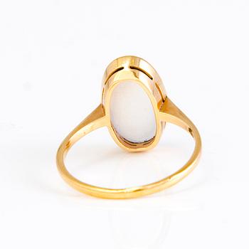 SORMUS, 14K kultaa, kuukivi.