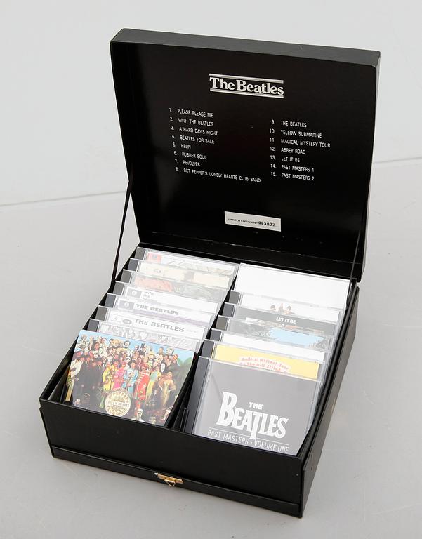 SAMLINGSBOX, The Beatles, Complete compact disc collection, 1980-talets mitt.