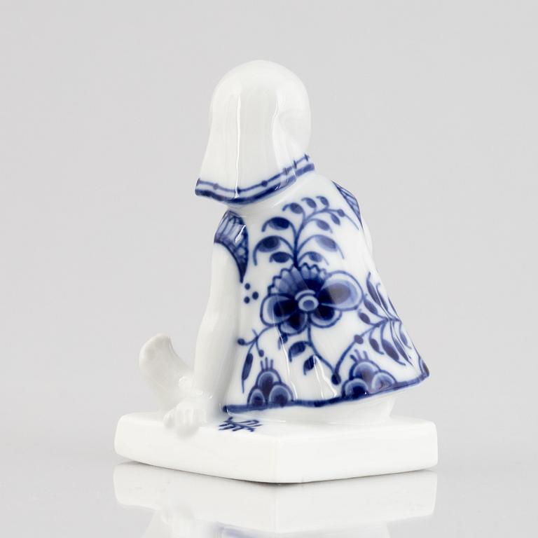 Hanne Varming, a porcelain figurine, Royal Copenhagen, "Blue Fluted", model 4793, 1969-73.