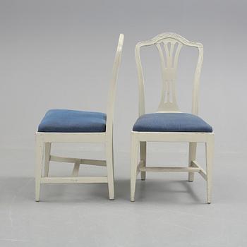 STOLAR, ett par, gustavianska, 1700-talets slut.