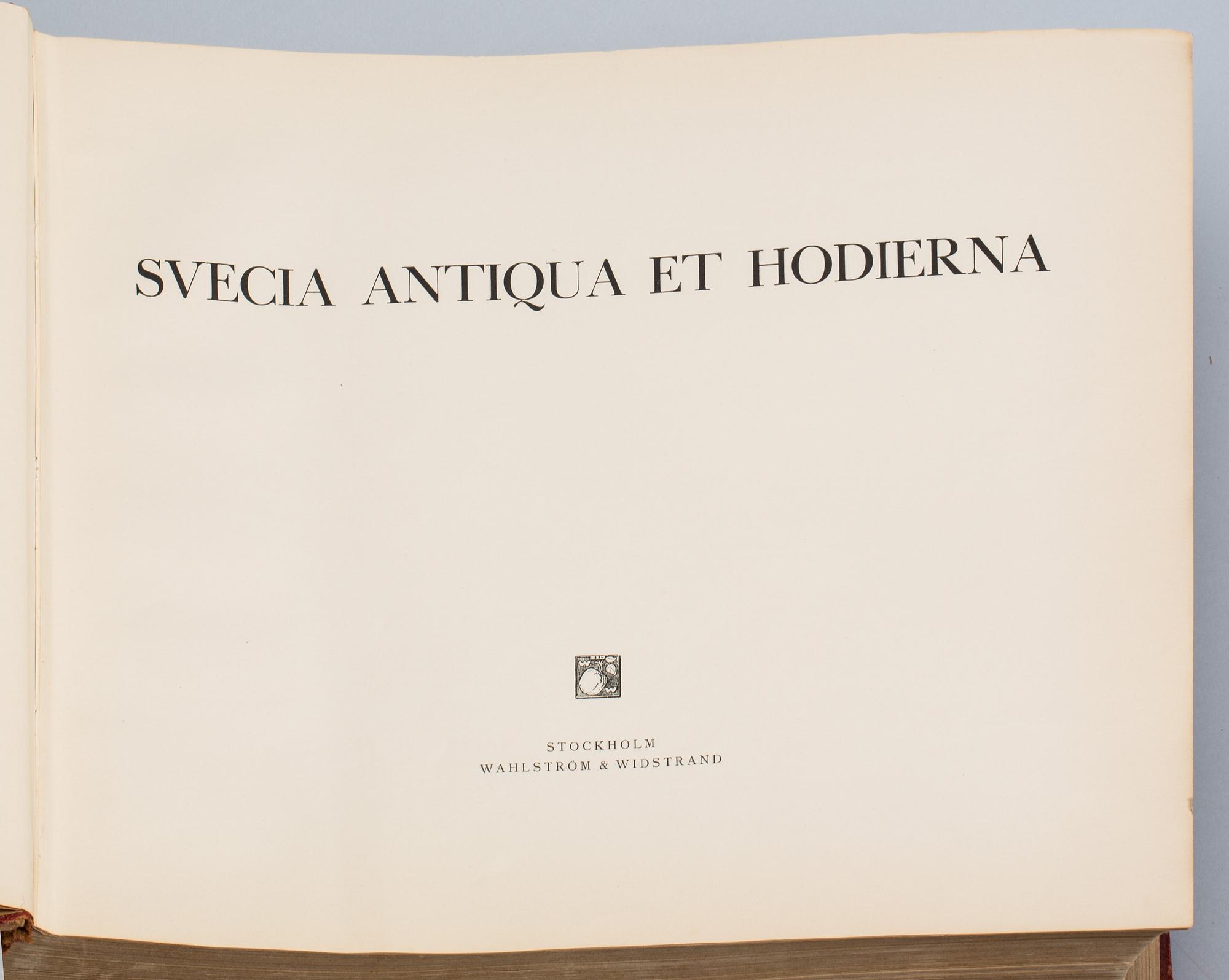 BOK, "Suecia Antiqua et Hodierna, Erik Dahlberg. Wahlströn & Widstrand 1924.