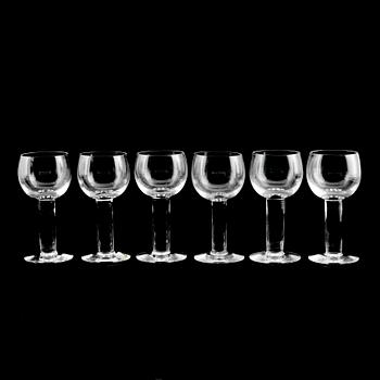 STRAKVINGLAS, 12 st, "Kolonn", Gunnar Cyrén, Orrefors.