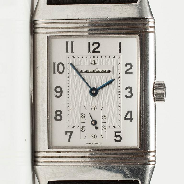 ARMBANDSUR, stål, Jaeger-le-Coultre, Reverso, manuell 1900-talets slut.