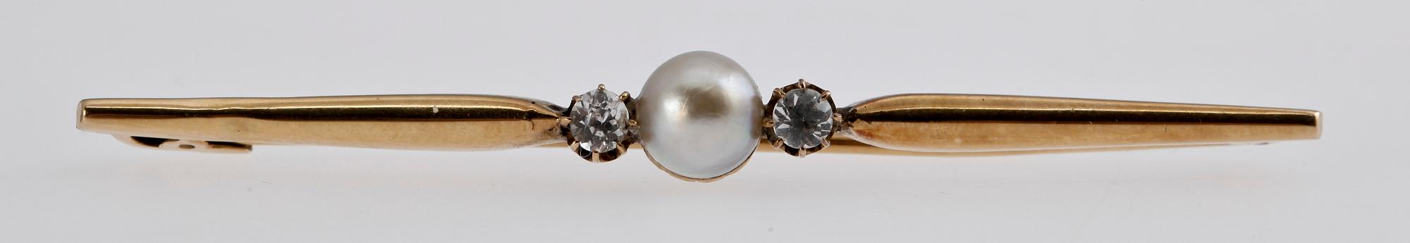 PARTI GULD, 4 delar, 18k guld, bl a Finland, sent 1800-tal - 1900-talets mitt. Tot ca 12 gr.