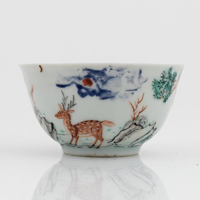 A porcelain tea set, China, 18th century.