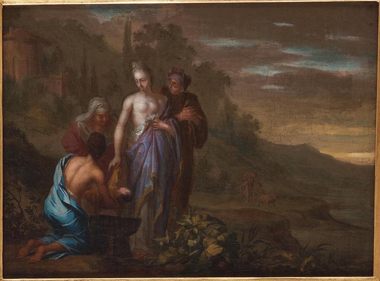 Arnold Houbraken, Pharaoh's daughter finding of Moses/Elijah, a pair.