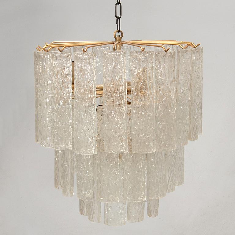 Taklampa troligen Murano 1900-talets andra hälft.