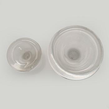 Tapio Wirkkala, vaser, 2, st, modell 3552, "Sopp" signerade Tapio Wirkkala, Iittala -57 och Tapio Wirkkala Iittala.