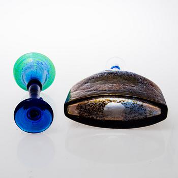 KOSTA BODA, PARTI DIVERSE GLAS, 5 delar, glas, Kosta Boda Sverige, 1900-talets slut.