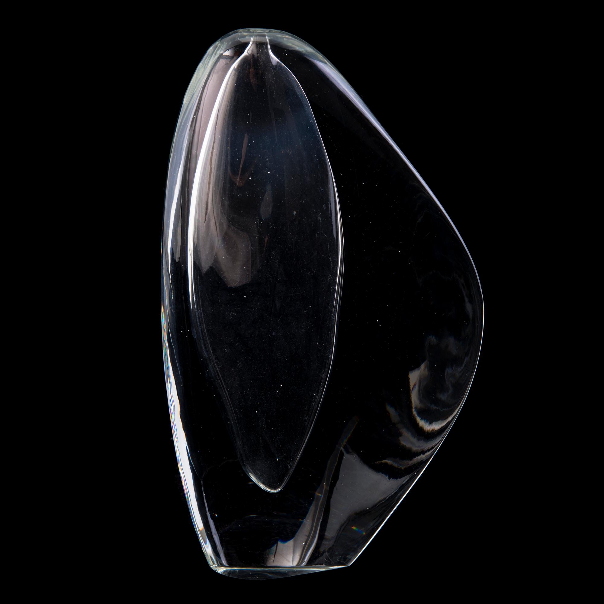 TIMO SARPANEVA, glasskulptur, "Lansett 1", signerad Timo Sarpaneva, Iittala.