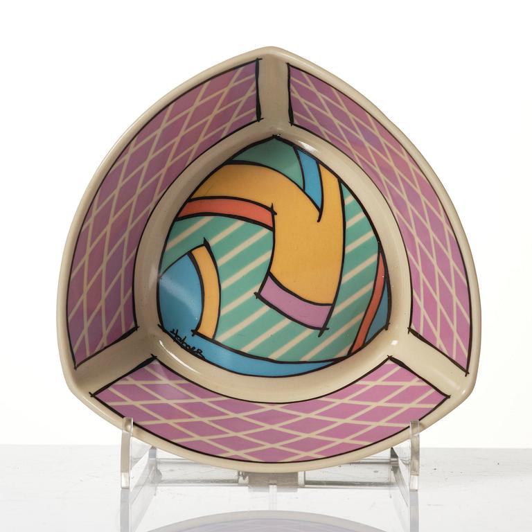Dorothy Hafner, a 47-piece "Flash" ceramic dinner service, Rosenthal, Germany, post 1984.