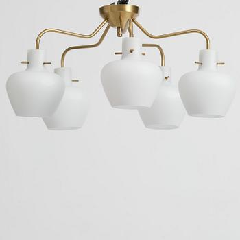 Hans Bergström, a ceiling lamp model 136/5, ateljé Lyktan, Åhus, 1940s.