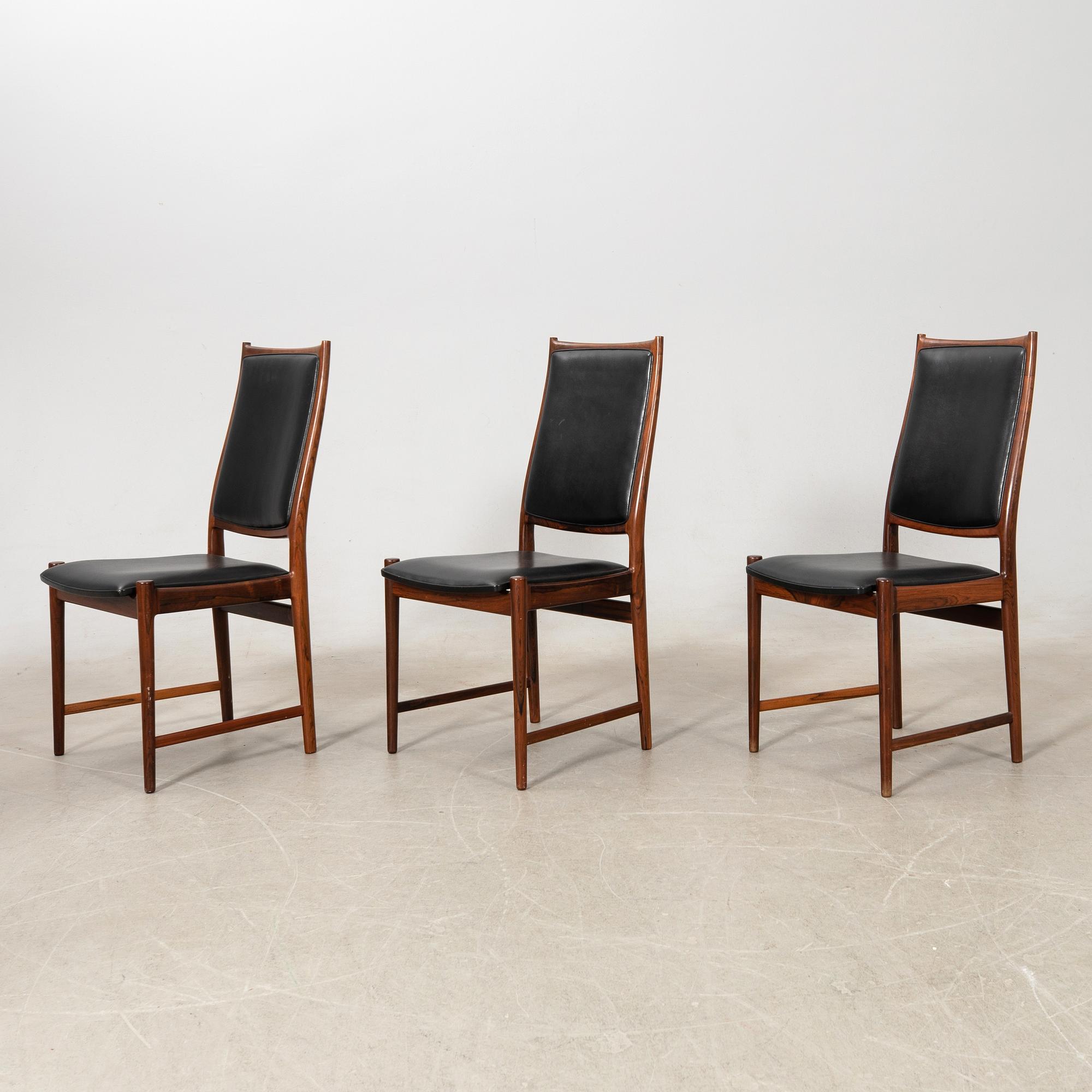 Torbjørn Afdal, stolar, 6 st, Nesjestranda, Bruksbo, Norge, 1960-tal.