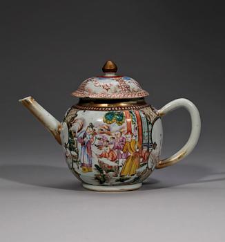 TEKANNA, porslin, Qianlong, Kina 1700-tal.