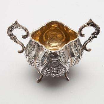 KAFFESERVIS, 4 delar, silver, Reino Johannes Harju, Helsingfors 1967. Vikt tot. 1598 g.