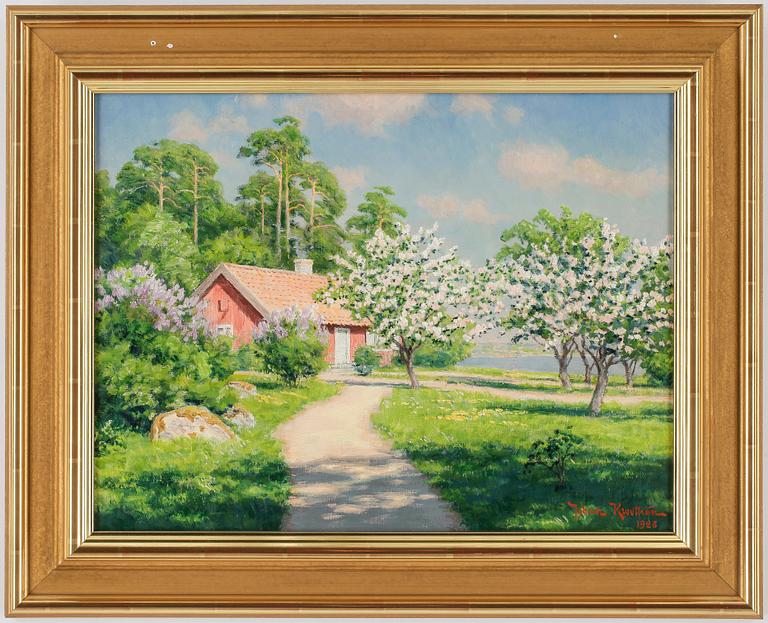 JOHAN KROUTHÉN, olja på duk, signerad och daterad 1928.