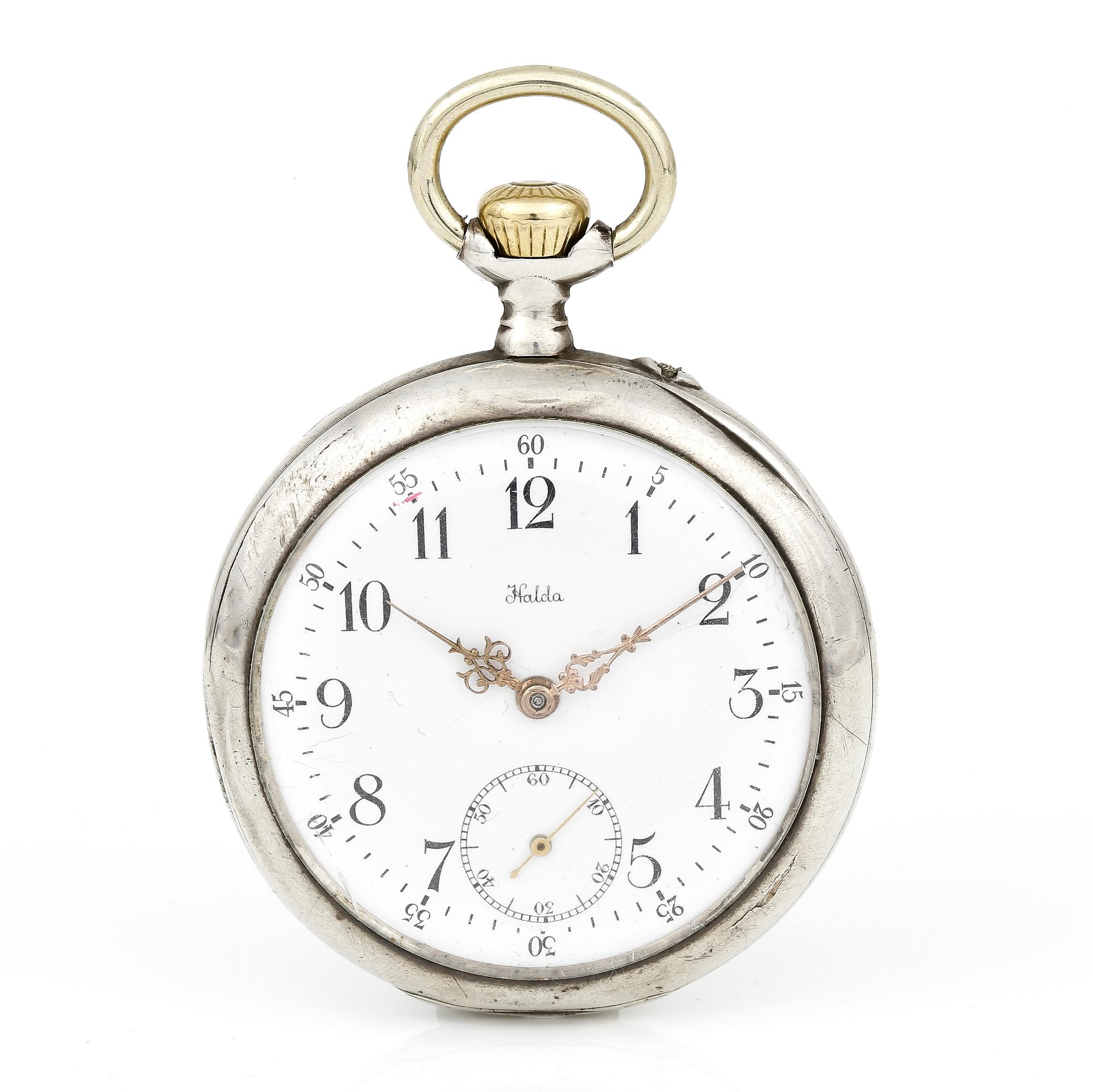 FICKUR, silver, Halda, 1907, tot vikt ca 93,8 gram.