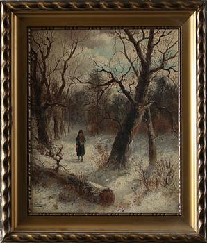 ABRAHAM II HULK, olja på duk, signerad.