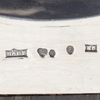 H Brogren, tea strainer, silver, Håbes Atelier, Gothenburg 1934.