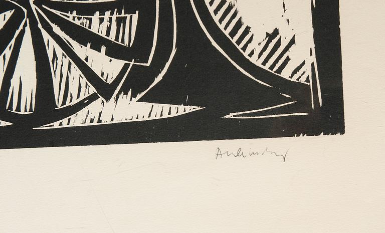 Pierre Alechinsky, "ROUE D'INFORTUNE".