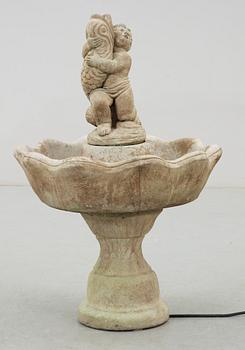 TRÄDGÅRDSFONTÄN, sten-komposit, 1900-talets slut.