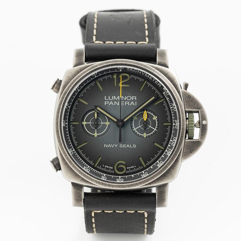 Panerai, Luminor Chrono, Navy SEALs, chronograph, wristwatch, 44 mm.