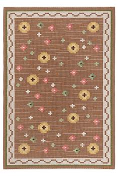 317. Anna-Greta Sjöqvist, a carpet, 'Blomsteräng', flat weave, ac. 351 x 241 cm, signed AGS.