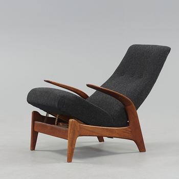 A Rastad & Relling teak 'Rock 'n rest', lounge chair, Arnestad Bruk, Norway 1950's.
