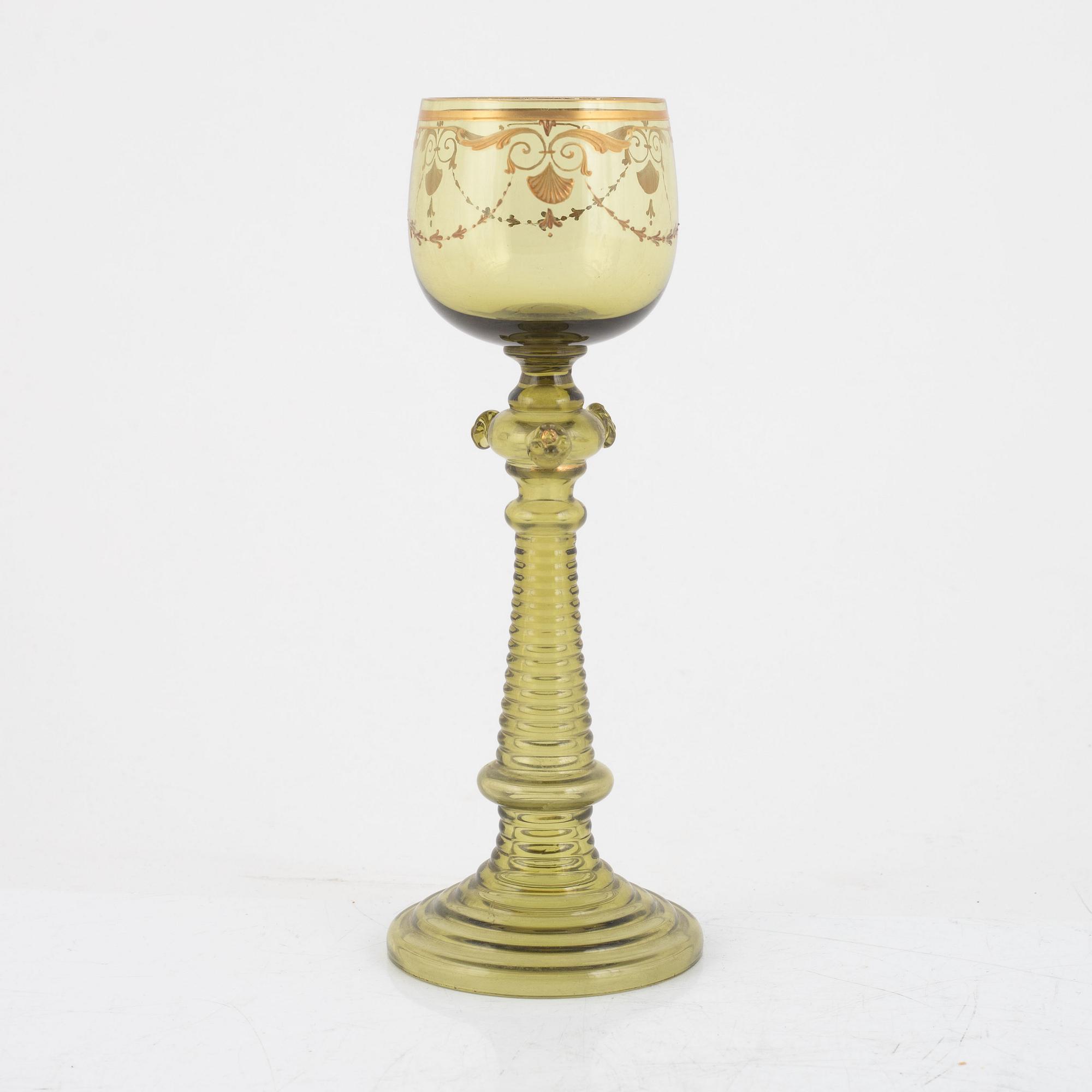 Remmare, 10 stycken, glas, 1900-tal.