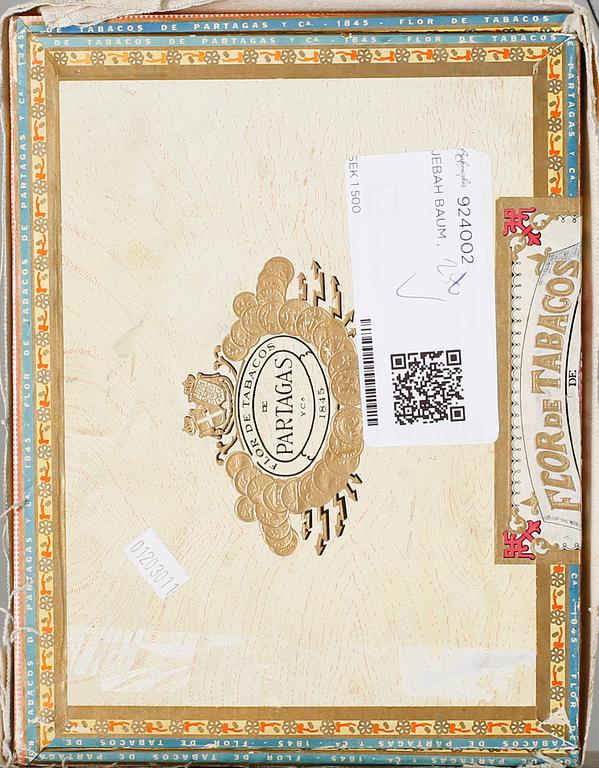 JEBAH BAUM, mixed media on cardboard, signed and dated 1990.