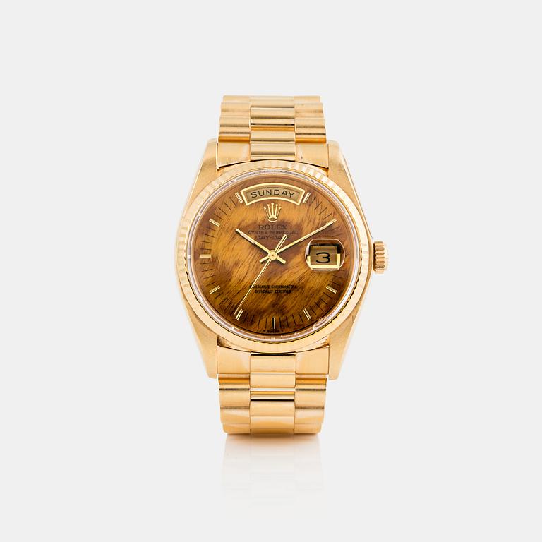 ROLEX, Day-Date, "Wood Dial".