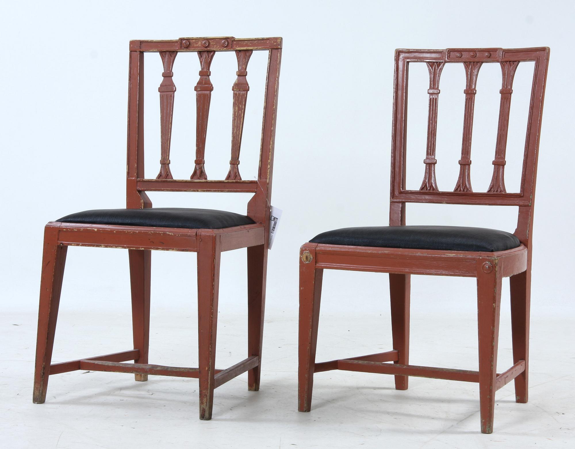 STOLAR, 6 st, gustavianska, 1800-tal.