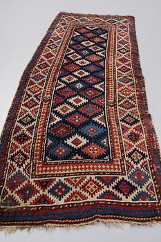 A RUNNER, an antique Kazak Borchalou, ca 357 x 114,5 cm.