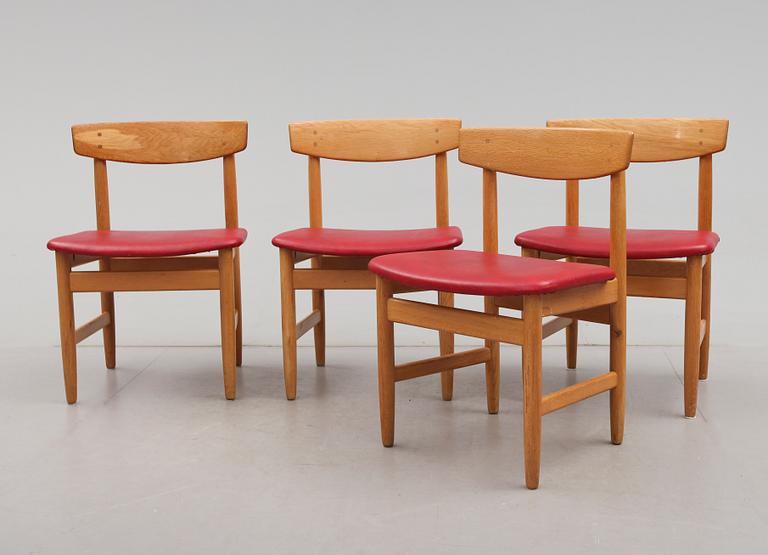 STOLAR, 4 st, och BORD, Børge Mogensen, Karl Andersson & Söner, 1900-talets andra hälft.