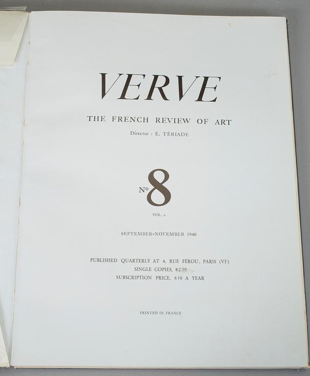 BOK, Verve, No 8, Vol. 2, Paris 1940.