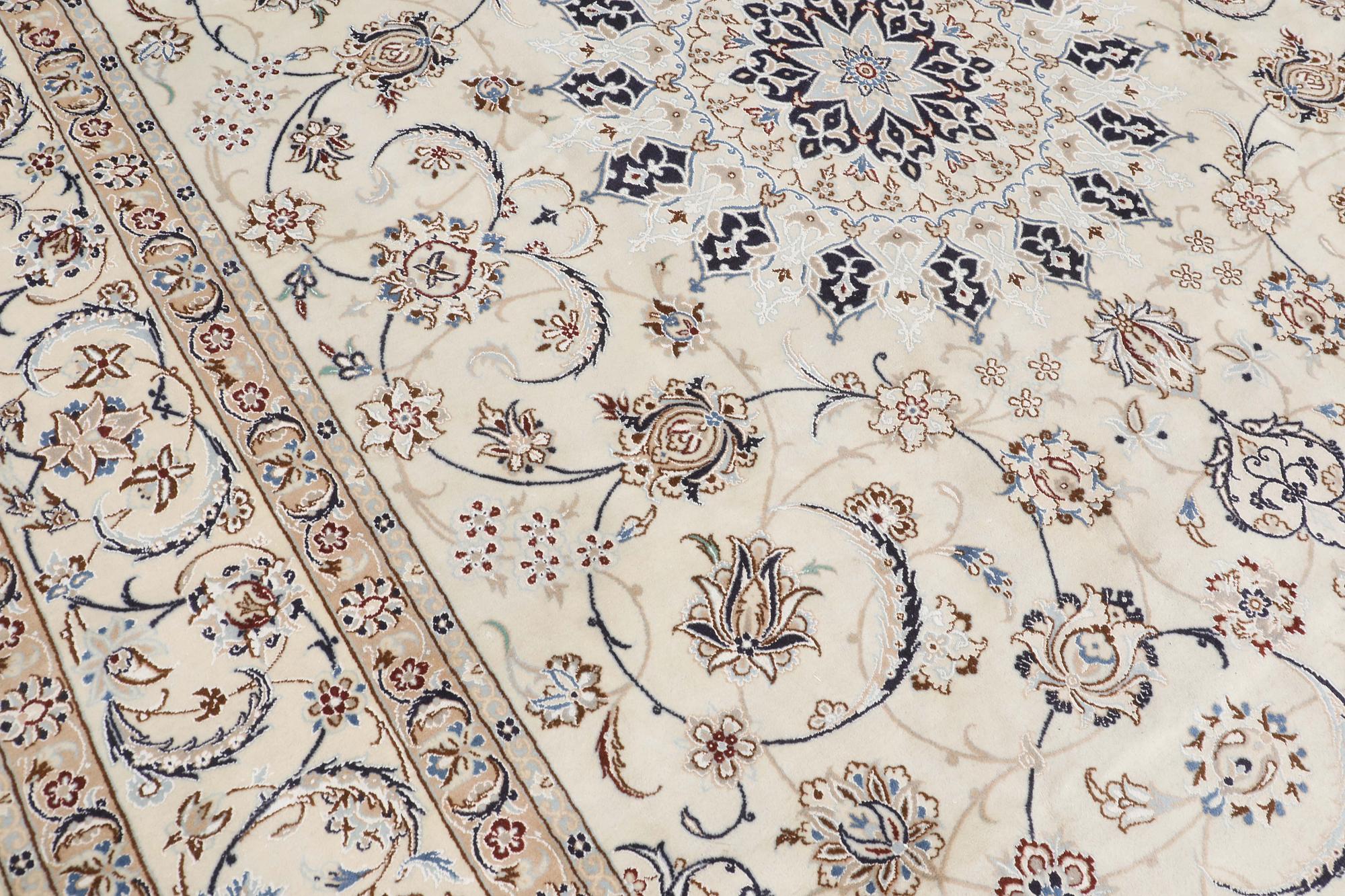 Rug, Nain part silk, so-called 9LAA, approximately 388 x 286 cm.