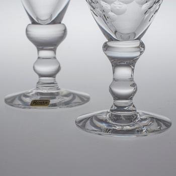 SERVISGLAS, 8 stycken, Kosta.