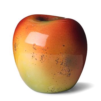 101. Hans Hedberg, a faience sculpture of an apple, Biot, France.