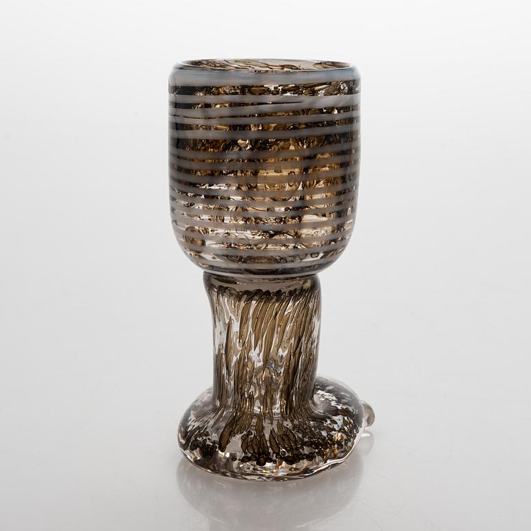 Björn Weckström, a 'Footed glass' goblet signed Björn Weckström Nuutajärvi Notsjö.