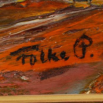 FOLKE PERSSON, oil on canvas, signed.