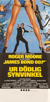 Filmaffischer, 3 st, James Bond.