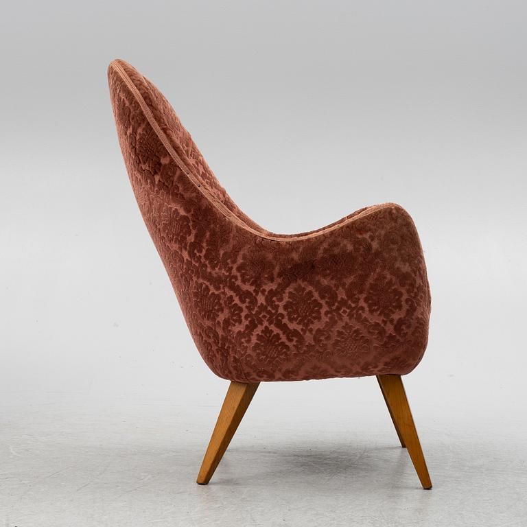 Sofa and armchair, Swedish Modern, Eks Malmö, mid-20th century.