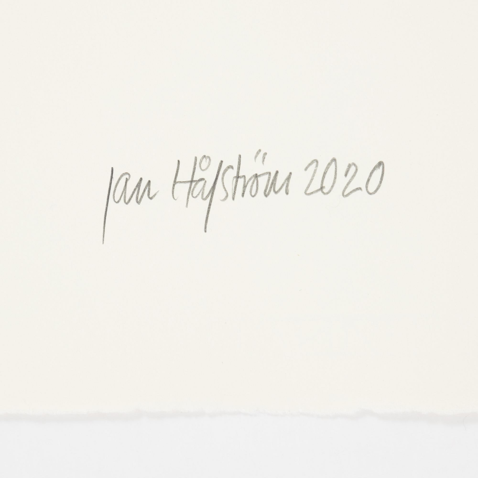 Jan Håfström, etching in colours, 2020, signed 45/50.