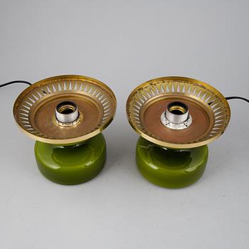 Hans-Agne Jakobsson, a pair of 'B124' table lamps, Markaryd, second half of the 20th century.