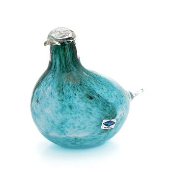 Oiva Toikka, a 1980s glass bird, 'Green Bird', signed Oiva Toikka Nuutajärvi Notsjö.