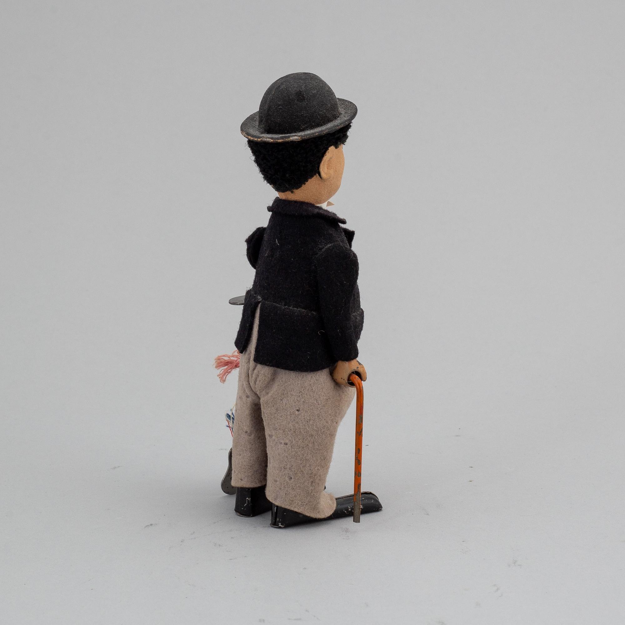 SCHUCO, mekanisk leksak "Charlie Chaplin", 1920-30-tal.