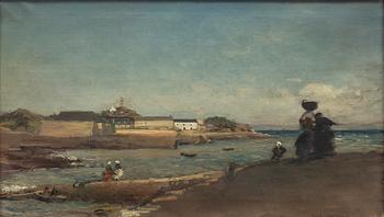 Alfred Wahlberg, By the Coast, France.