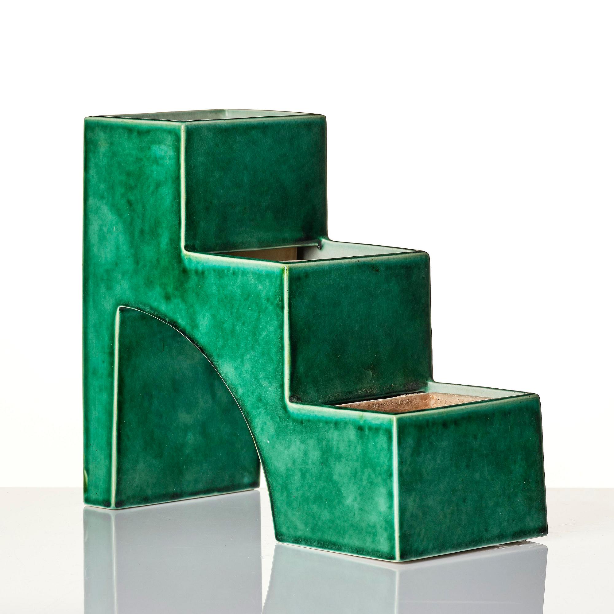 Wilhelm Kåge, a rare "Puzzle" cactus planter model 975/9, Gustavsberg, 1930s.