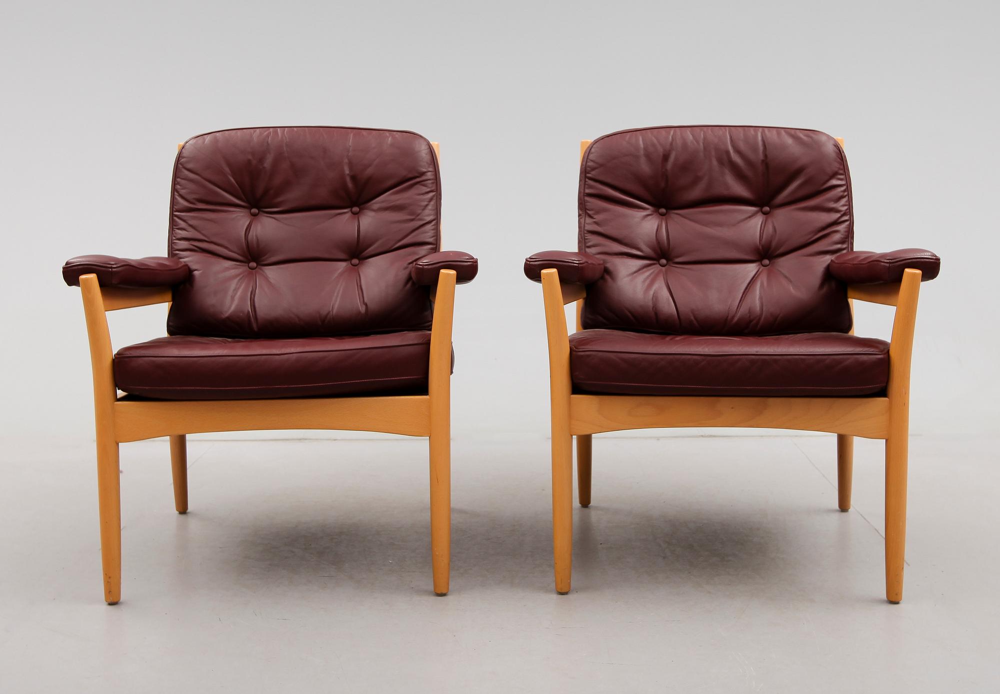 FÅTÖLJER, 1 par, Göte Möbler, Nässjö, 1900-talets andra hälft.